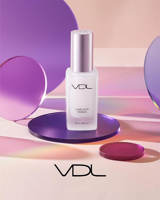 VDL Lumilayer Primer (Glowy Finish, 1.01fl oz) - Illuminating Pearl Makeup Base for Glowing Skin. Korean Makeup. Hydrating Radiance-VivaGrace Women