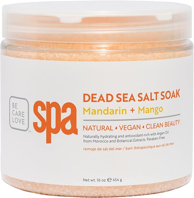 BCL SPA Dead Sea Salt Soak, Mandarin + Mango, 16 oz-VivaGrace Women