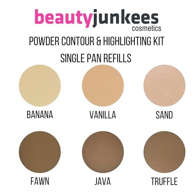 Banana Setting Highlighting Pressed Powder Makeup - Yellow Under Eye Concealer, Color Corrector, Contour Highlight Palette Refill Magnetic Pan 37mm, Professional Cosmetics, Paraben Gluten Cruelty Free-VivaGrace Women