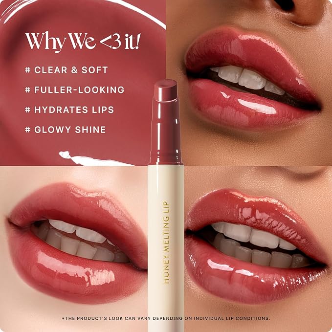 Nature Republic HONEY MELTING LIP (05 PLUM) SOFT LIP STICK, Hydrating Gloss, Moisturizing balms, Sheer tint, Shine & Glowy Finish, korean make up-VivaGrace Women