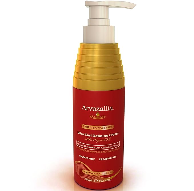 Arvazallia Ultra Curl Defining Cream with Argan Oil for Wavy and Curly Hair-VivaGrace Women