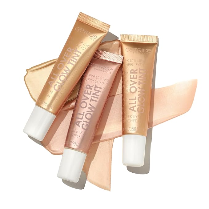 Catrice | All Over Glow Tint | Multi-Use Liquid Highlighter | Face & Body | Vitamin C, Niacinamide, Squalene & Panthenol | Long-lasting & Lightweight | Vegan & Cruelty Free (010 | Beaming Diamond)-VivaGrace Women