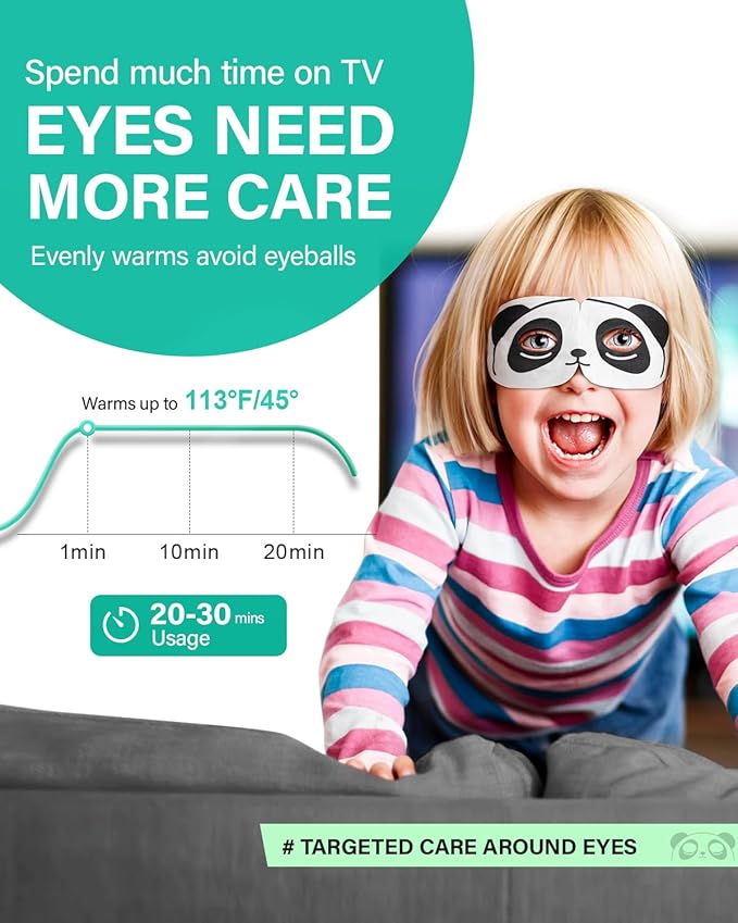 3D Steam Eye Masks for Dry Eyes, 20-Pack Warm Eye Mask, Relief Eye Fatigue & Dark Circle, Heat Sleep Eye Mask for Puffy Eyes, Disposable Eye Mask, Moist Hot Compress Eye Patch for Sleeping, Unscented-VivaGrace Women