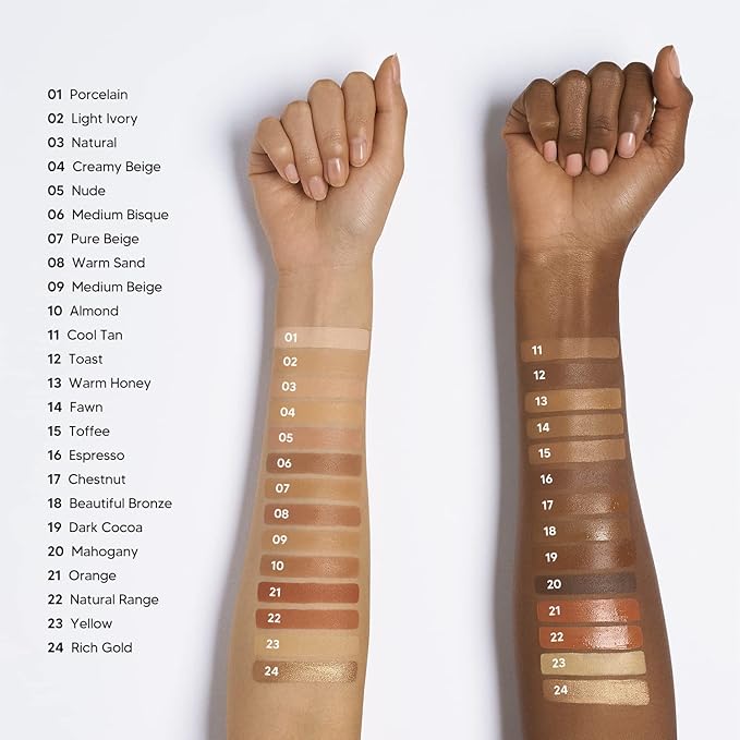 Ruby Kisses HD Concealer & Foundation Flawless Full Cover Brush Face Makeup (Orange Corrector)-VivaGrace Women