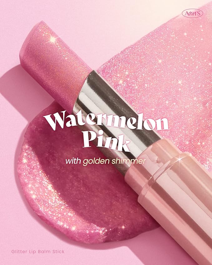 AMTS Tinted Lip Balm Duo - Aurora Lights & Crystal Lights | Hydrating Glitter Lipstick | Pearl Shimmering Daily Lip Makeup for dry, cracked, chapped lips | korean beauty Moisture Lip Tint-VivaGrace Women