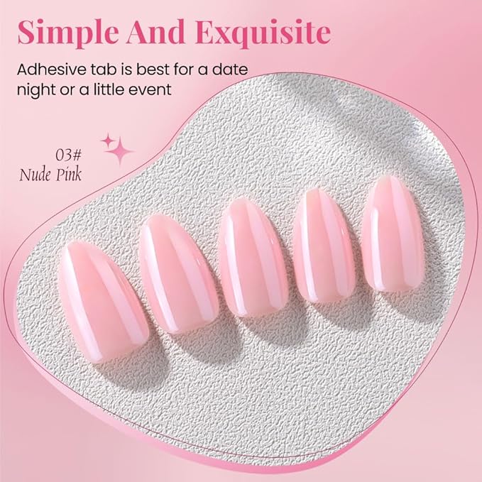 Aurora Chrome Pink Press On Nails Short Almond 30 Pcs, Designer Reusable Acrylic Fake Nails with Glue, Glossy Soft Gel Nails Wedding and Party, Stick On Glue On Nails, Nails fro Women Gift