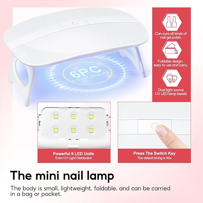 COSCELIA Poly Nail Gel Kit Starter Kit with U V Lamp 3PC Coscelia Poly Extension Gel for Beginners Clear Pink White Nail Art Quick Building Gel Manicure Kits Gift for Women DIY at Home-VivaGrace Women