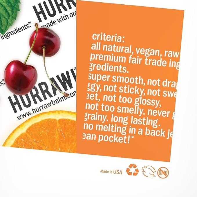 Hurraw! Unscented Lip Balm, 3 Pack: Organic, Certified Vegan, Cruelty and Gluten Free. Non-GMO, 100% Natural Ingredients. Bee, Shea, Soy and Palm Free. Made in USA-VivaGrace Women
