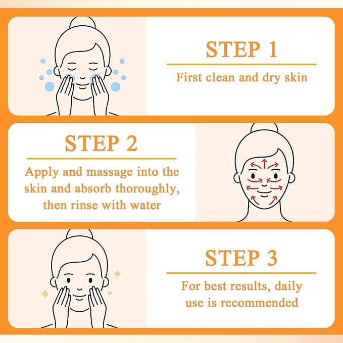 2PCS Orange Face Exfoliating Gel Scrub,Gentle Exfoliating Face Wash,Deep Cleansing Moisturizing Peeling Gel Face Scrub for All Skin Types