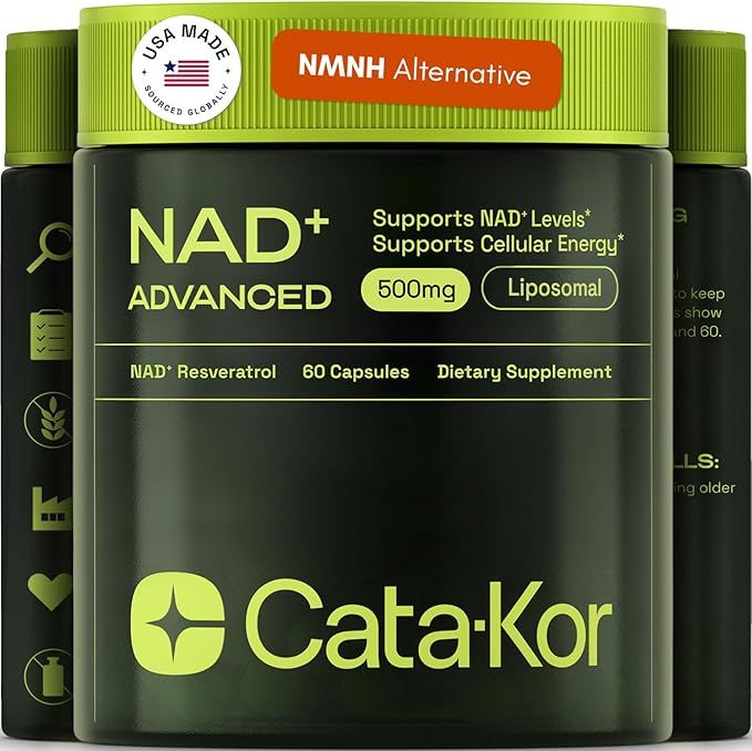 NMNH Supplement Alternative – Liposomal NAD + Resveratrol – 30-Day Supply – High Purity NAD Supplement for Energy & Healthy Aging – 60 Capsules-VivaGrace Women