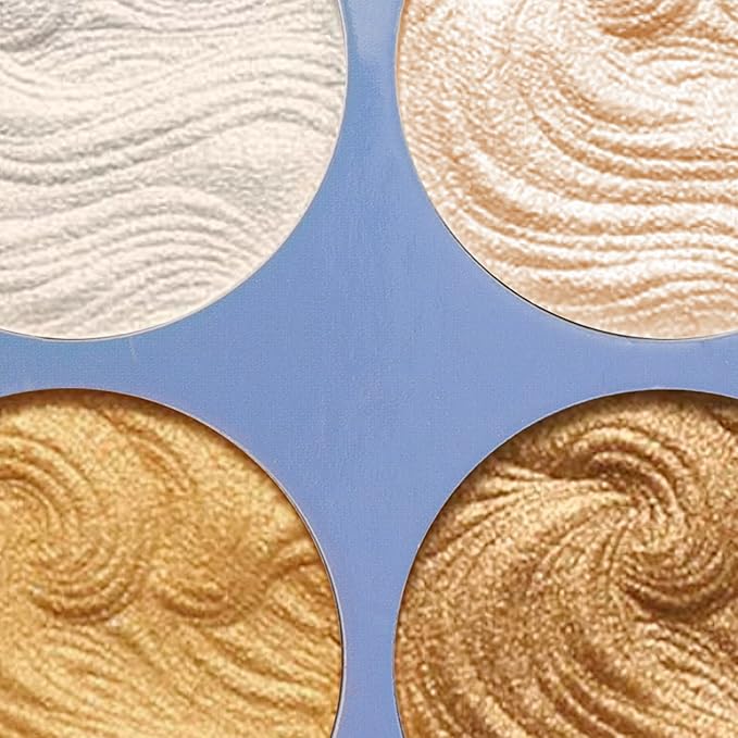 Boobeen Highlighter Makeup Highlighter Palette Powder Shimmer Highlighter Makeup Facial Illuminator Bronzer Palette Waterproof Long Lasting-VivaGrace Women