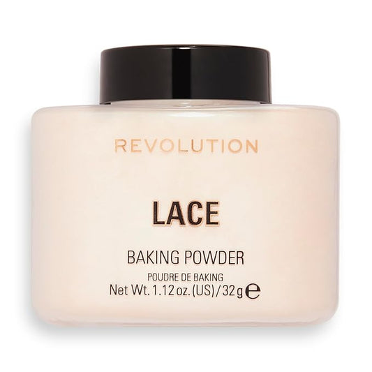 Revolution Beauty, Loose Baking Powder, Makeup Setting Powder, Long Lasting Coverage, Mattifies & Reduces Shine, Lace, 1.13 Oz-VivaGrace Women