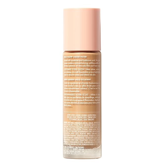 e.l.f. Halo Glow Liquid Filter, Complexion Booster For A Glowing, Soft-Focus Look, Infused With Hyaluronic Acid, Vegan & Cruelty-Free, 5 Medium/Tan-VivaGrace Women