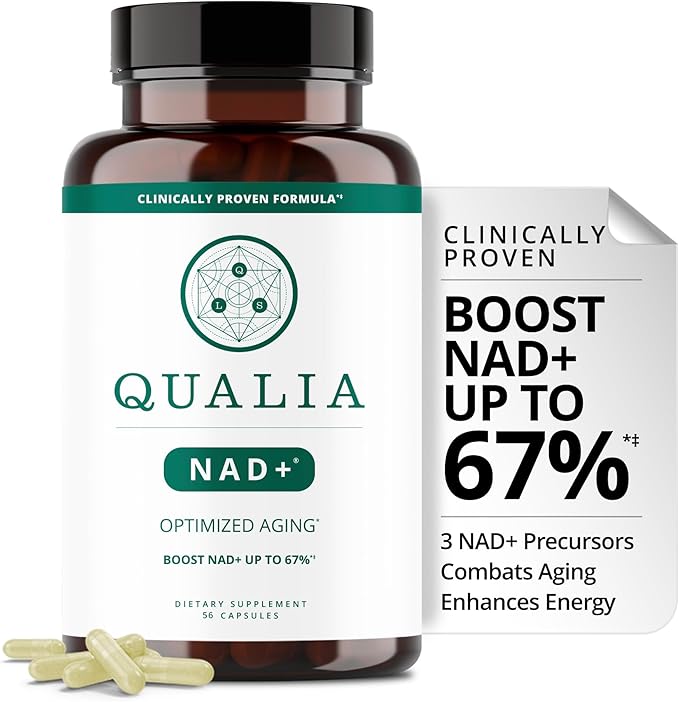 Qualia NAD Supplement — Clinically Proven to Boost NAD+ up to 67%. Optimized Aging, Energy, Focus. Elite NAD+ Booster Ingredients Nicotinamide Riboside (NIAGEN), Niacin, Niacinamide (1 Month Supply)-VivaGrace Women