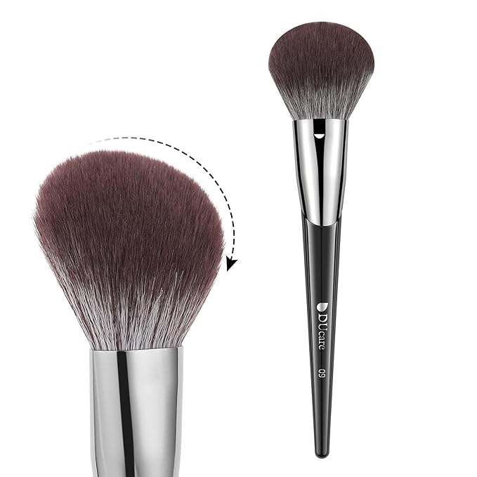 DUcare Powder Brush for Loose Powder - Fluffy Makeup Brushes with Soft Synthetic Bristles for Setting Powder/Blush/Highlighter, Large Face Makeup Brush for Flawless Application-VivaGrace Women
