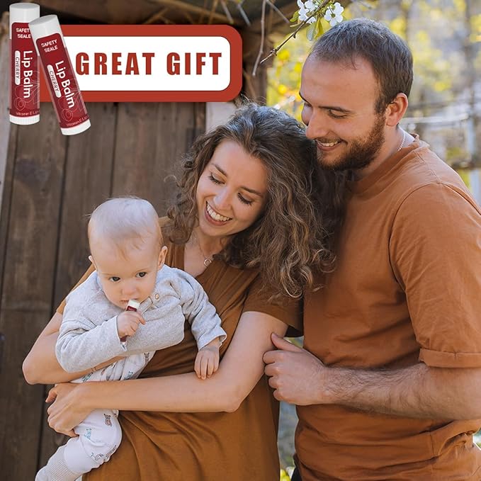 84 Pack Natural Lip Balm Bulk with Vitamin E and Coconut Oil Valentine's Day best choice- Moisturizing, Soothing, and Repairing Dry and Chapped Lips - 14 Flavors - Non-GMO-VivaGrace Women