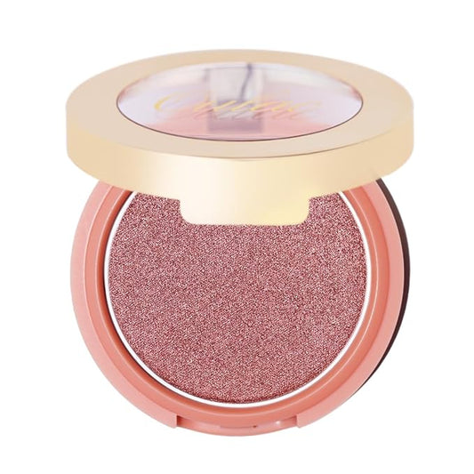 Oulac Shimmer Blush Cheek| 2 in 1 Powdery Blush & Highlighter | Pigmented&Blendable | Shape & Highlight Face| Vegan & Cruelty-Free | 4.8g F01 Love Attraction-VivaGrace Women