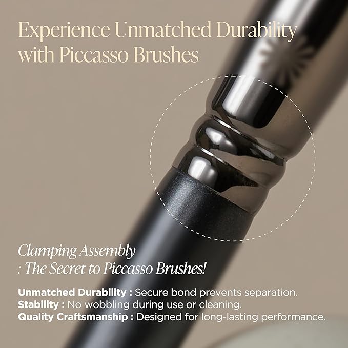 Piccasso 501 Lip Brush – Professional Lip Brush for Precise Lip Gloss & Lip Stain Application, Smooth Color Payoff & Defined Lip Lines, Synthetic Makeup Brush for Clean, Flawless Finish-VivaGrace Women