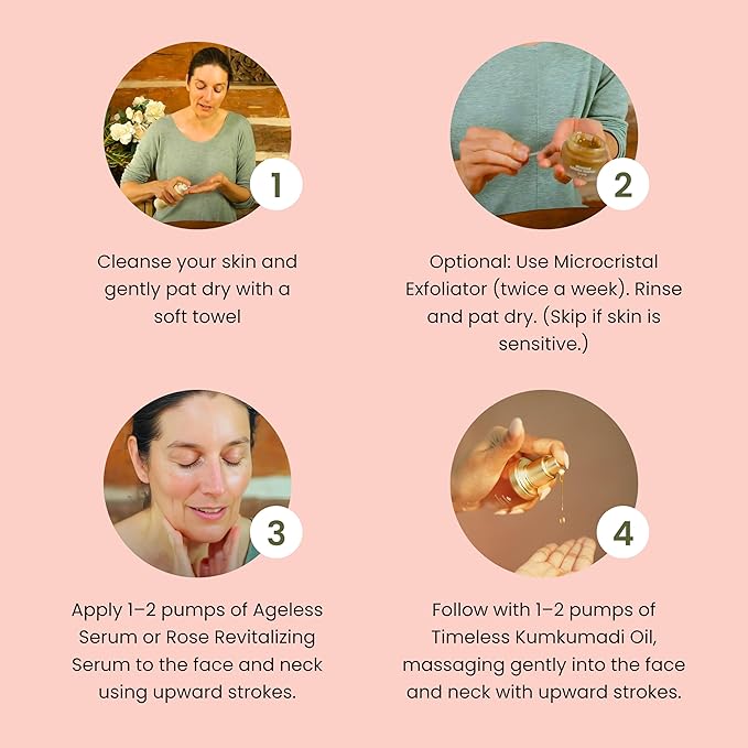 Shankara Kumkumadi Oil with Pure Saffron and Ayurvedic Herbs (Rose Aroma 18ml)-VivaGrace Women