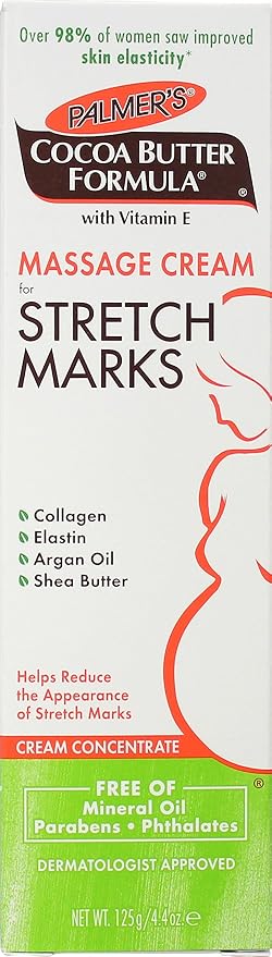 Palmer's Cocoa Butter Formula Massage Cream for Stretch Marks and Pregnancy Skin Care, 4.4 Ounces (Pack of 6)-VivaGrace Women