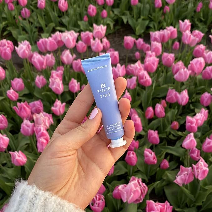 Bloomeffects - Natural Tulip Tint Lip + Cheek Balm | Cruelty-Free, Non-Toxic, Clean Beauty (Petal Pink)-VivaGrace Women
