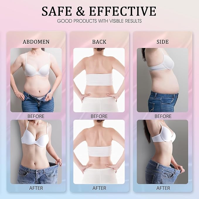 B Flat Belly Firming Cream - Moisturizing, Lifting, Firming for Stomach, Thighs and Butt, Body Lotion gift for Women and Men, 125 ML +5 ML-VivaGrace Women