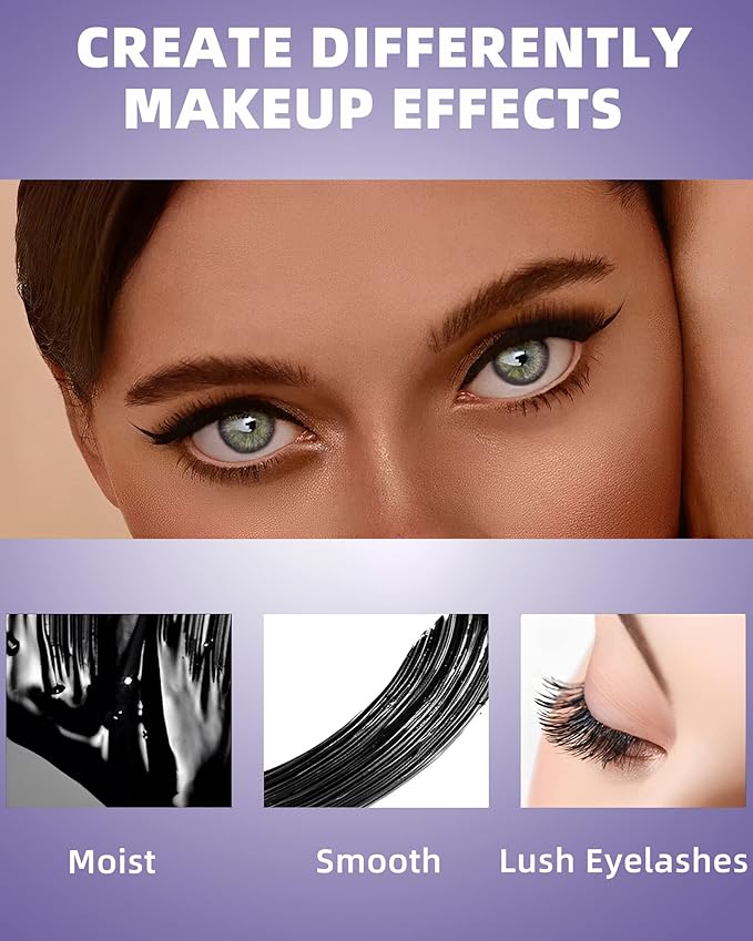5D Red Mascara for Eyelashes-1Pcs Longlasting Waterproof Smudge-Proof Colored Mascara Volume and Length, Volumizing Curling Defining Eye Lashes rimel de pestañas, Cosplay Party Eye Makeup for Women