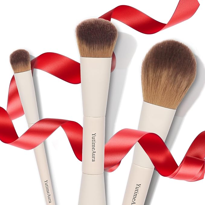 Makeup Brush Set 10pc, Dual-Ended Makeup Brushes For Bronzer, Contour, Eyeshadow, Blush, Concealer & Foundation Application-VivaGrace Women