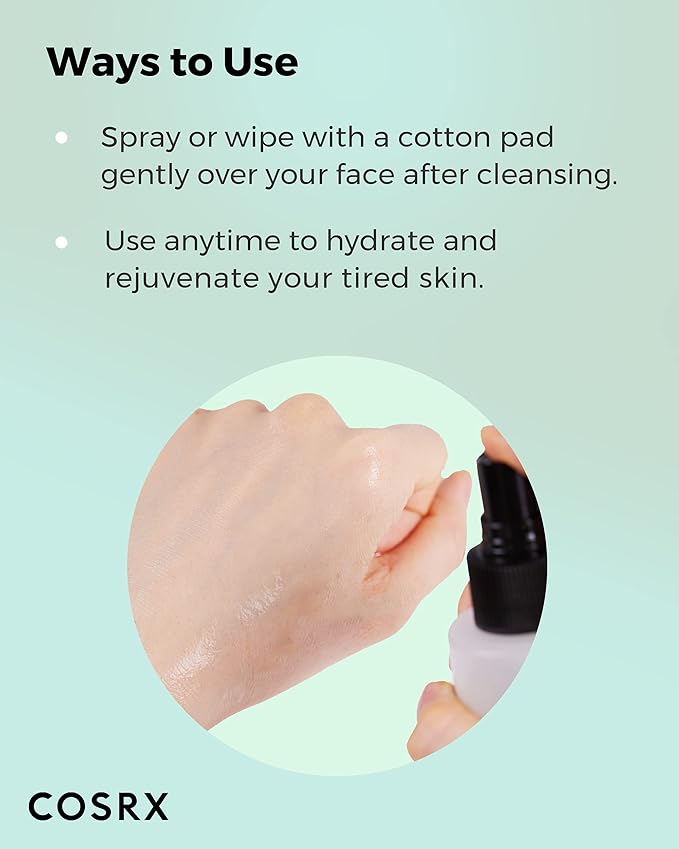 COSRX Alcohol-Free Cica Toner, 150ml / 5.07 fl.oz | Spray-type Korean Toner with Centella Asiatica for Hydrating & Soothing Redness | Korean Skin Care, Not Tested on Animals, Paraben Free-VivaGrace Women