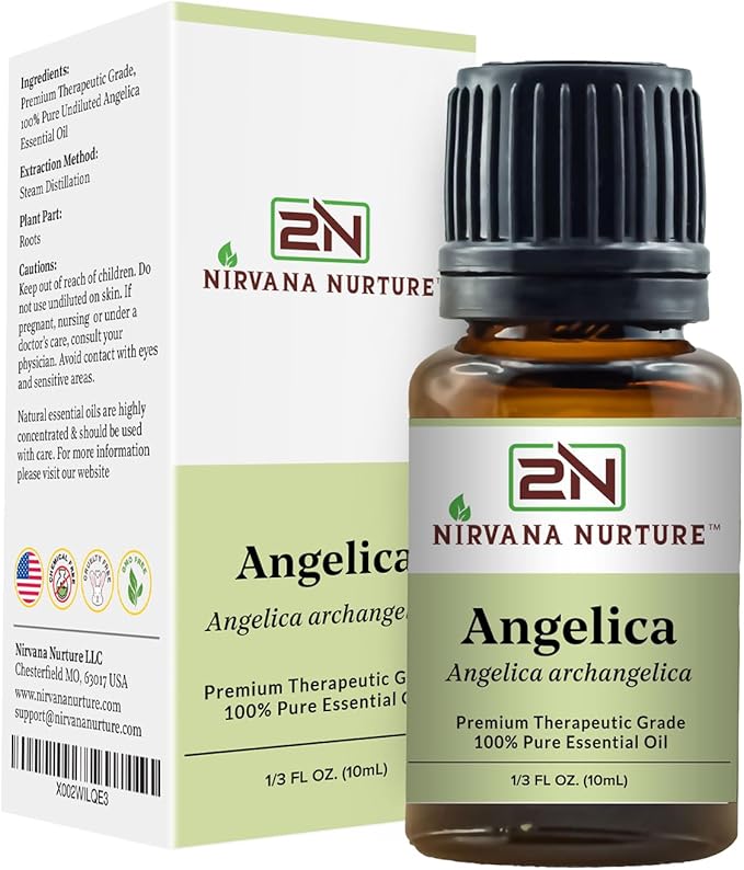 Angelica Essential Oil 100% Pure Premium Therapeutic Grade, Undiluted - Aromatherapy Diffuser for Calm and Relaxation, Skin Care, Hair Care-VivaGrace Women