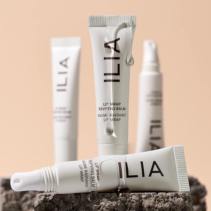 ILIA - Lip Wrap Reviving Balm | Non-Toxic, Vegan, Cruelty-Free, Plumping Moisturizer with Long Lasting Hydration (Lucid, 0.23 fl oz | 7 ml)-VivaGrace Women