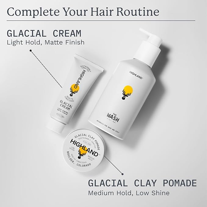 Highland: The Wash. Your new hair and scalp optimized shampoo alternative. Hydrating, balancing, nourishing & strengthening. Crafted with botanical ingredients.-VivaGrace Women