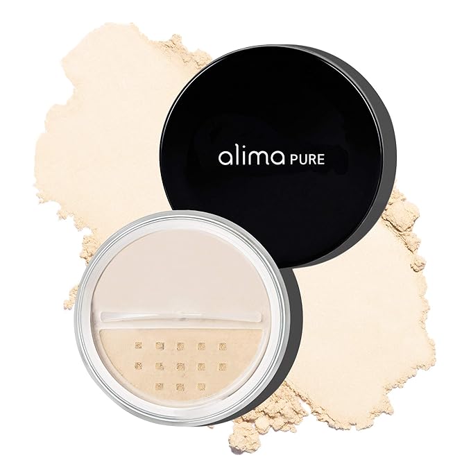 Alima Pure Matte Foundation Loose Mineral Powder Foundation Makeup, Loose Powder Makeup Oil Free Talc Free Powder, Natural Makeup Mineral Foundation Full Coverage Natural Foundation Powder .15 oz/4.5g-VivaGrace Women