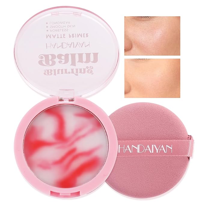 Beauty Poreless Setting Powder, Two Color Cream Translucent Lightweight Oil Control No Sebum Loose Face Powder,Waterproof&Long-Lasting Natural Matte Primer,Makes Skin Downy-VivaGrace Women