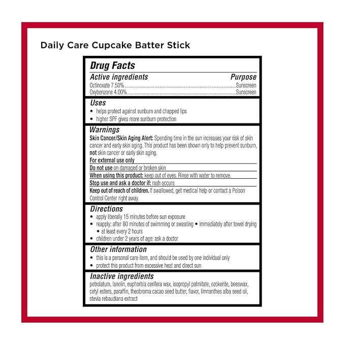 Carmex Daily Care Moisturizing Lip Balm Pack, SPF 15, Strawberry & Cupcake Batter Flavor Variety Pack Bag, 9 Count (7 Sticks, 2 Tubes)-VivaGrace Women