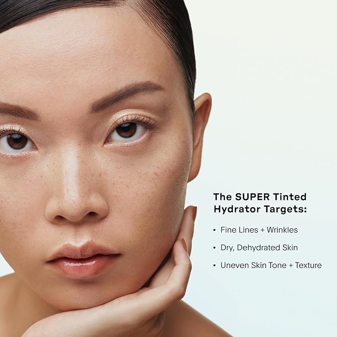 U Beauty The Super Tinted Hydrator Hyaluronic Acid Moisturizing Cream - Mega-Dose Skin Hydrator for Supple, Smooth, and Softer-Looking Skin For Up To 48 Hours - Shade 3-1.0 oz-VivaGrace Women