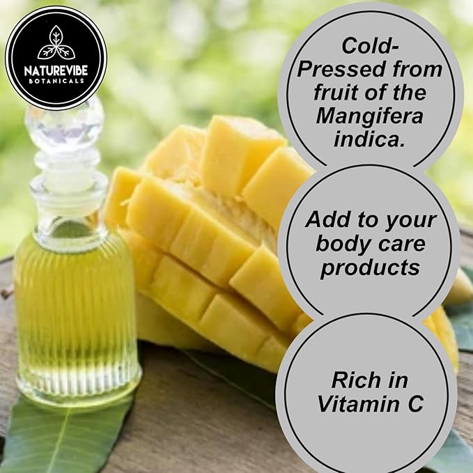 Naturevibe Botanicals Mango Oil 32 Ounces | 100% Pure and Natural | Great for Skin Care and Hair Care-VivaGrace Women