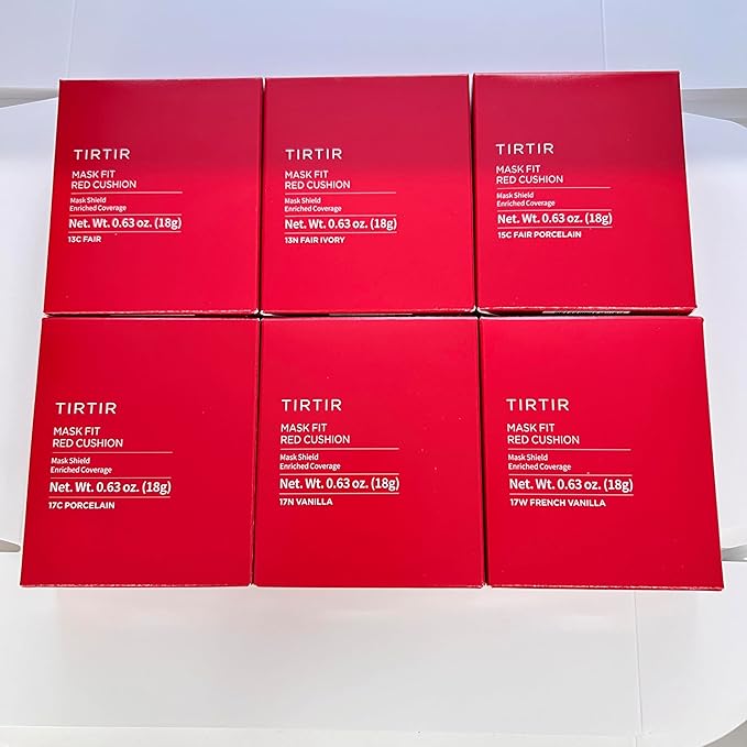 TIRTIR Mask Fit Red Cushion Foundation *Trial Kit* #Light | Japan's No.1 Choice for Glass skin, Long-Lasting, Lightweight, Buildable Coverage, Semi-Matte-VivaGrace Women