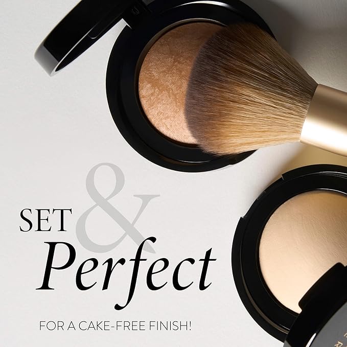LAURA GELLER NEW YORK Setting Powder Brush - Makeup Brush for Setting - Set Face Makeup without Caking - Smooth Finish-VivaGrace Women