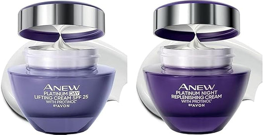 Anew Platinum Day(SPF20)&Night Lifting affect Skin Care Set-VivaGrace Women