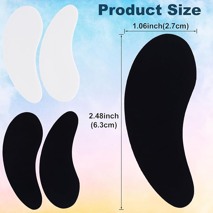 Under Eye Patches 2 Pairs, Silicone Reusable Eye Patches, Under Eye Mask for Skin Care Effect to Reduce Wrinkles and Fine Lines (Black, White)-VivaGrace Women