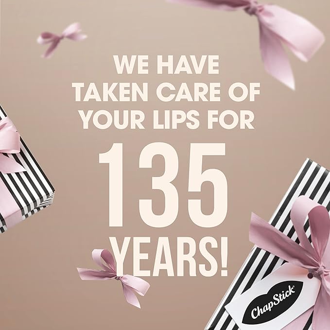 ChapStick Classic Cherry Lip Balm Tubes for Lip Care - 0.15 Oz (Pack of 3)-VivaGrace Women