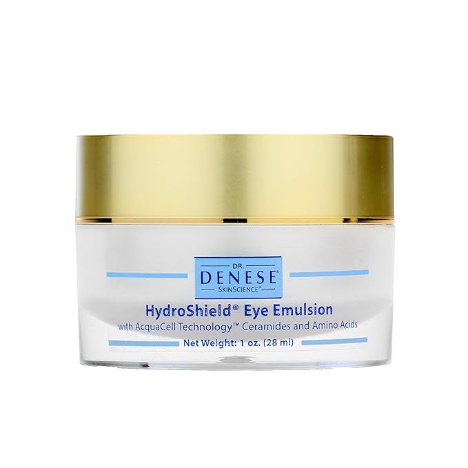 Dr. Denese SkinScience HydroShield Eye Emulsion Increased Hydration with Botanical Stem Cells, Sodium PCA, Watermelon Extract, Ceramides & Amino Acids - Improve the Look of Lines & Wrinkles - 1oz-VivaGrace Women