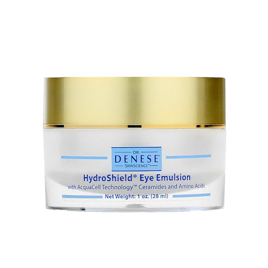 Dr. Denese SkinScience HydroShield Eye Emulsion Increased Hydration with Botanical Stem Cells, Sodium PCA, Watermelon Extract, Ceramides & Amino Acids - Improve the Look of Lines & Wrinkles - 1oz-VivaGrace Women