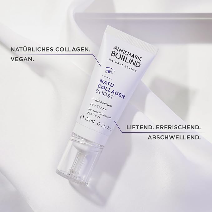 ANNEMARIE BÖRLIND - NATU COLLAGEN Eye Serum - firming, refreshing and radiant eye care, with botanical collagen and plant-based protein, under eye serum, 0.50 Fl. Oz.-VivaGrace Women