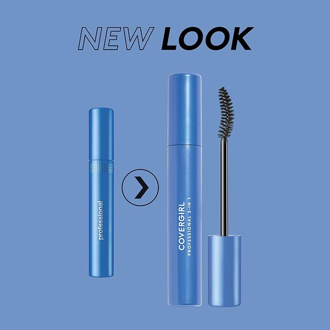 COVERGIRL Professional All-in-One Curved Brush Mascara, Black Brown 210, 0.3 Fl Oz (Packaging may vary) (Pack of 2)