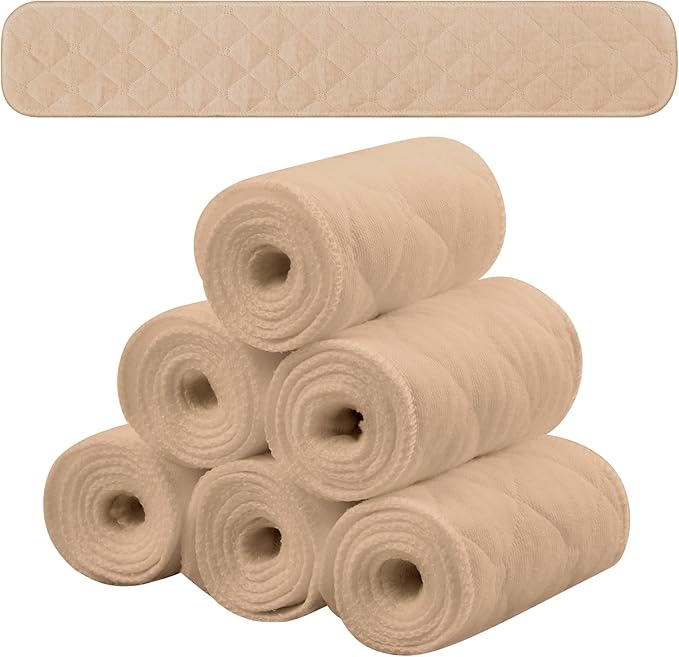 Toulite 6 Pcs Cotton Bra Liners Rectangle Under Bra Pads 3 Layer Bra Sweat Liners for Women Sweating Supplies-VivaGrace Women