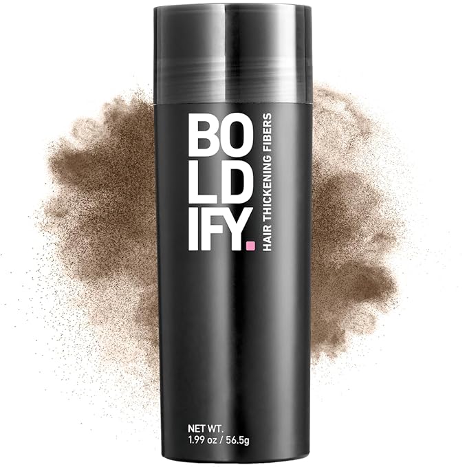 BOLDIFY Hair Fibers (56.5g) - Fill In Thinning and Fine Hair for an Instantly Fuller, Thicker Look - 14 Shades for Women & Men - Light Brown-VivaGrace Women