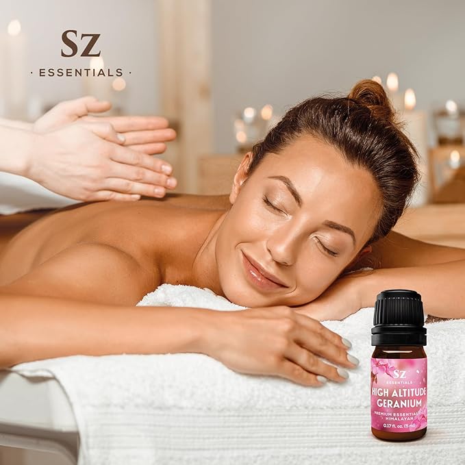 High Altitude Geranium Essential Oil – 100% Pure & Natural, Grown in The High-Altitude – Aromatherapy, Home Use – Therapeutic Grade & Vegan – 5 mL-VivaGrace Women