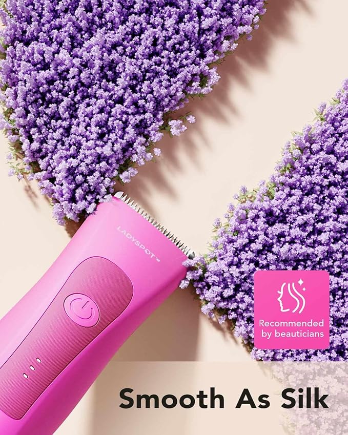 LADYSPOT™ Hair Shaver for Women, Shaving Sets with 3 Gurad and Replaceable Ceramic Blade Heads, No Nick, No Cut, No Razor Burn, Waterproof Wet/Dry, 90 Minutes Shaving (Women-Rosered-Version)-VivaGrace Women